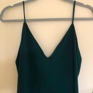Green Plunge Bodycon Mini Dress